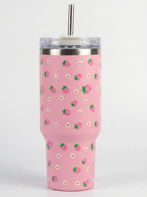 Strawberry Dream Stainless Steel Tumbler