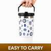Midnight Nazar Tumbler – Evil Eye Insulated Travel Mug (Black Edition)