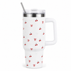 Minimal Cherry Coquette Travel Tumbler