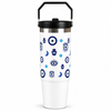 Midnight Nazar Tumbler – Evil Eye Insulated Travel Mug (Black Edition)