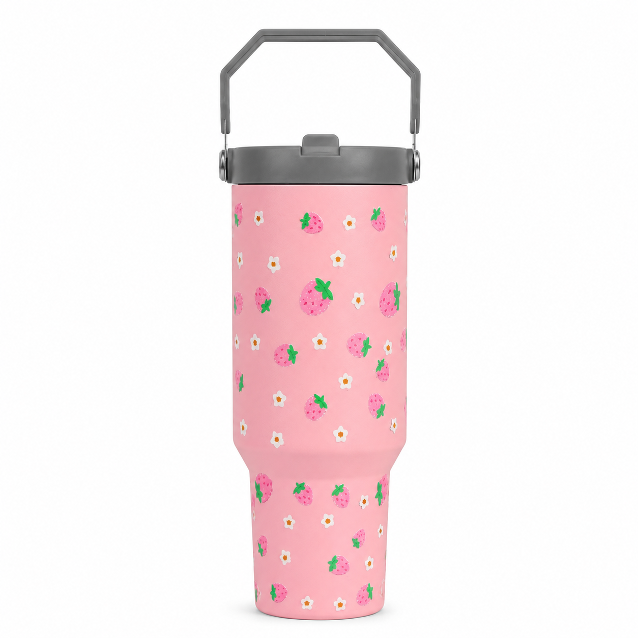 Cozy Strawberry Printed Tumbler