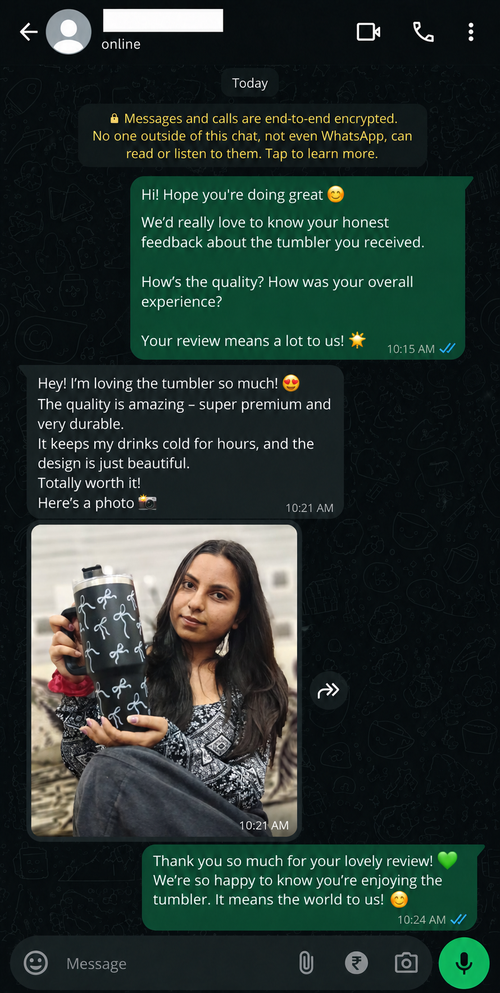 Customer feedback