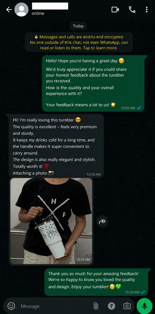 Customer feedback