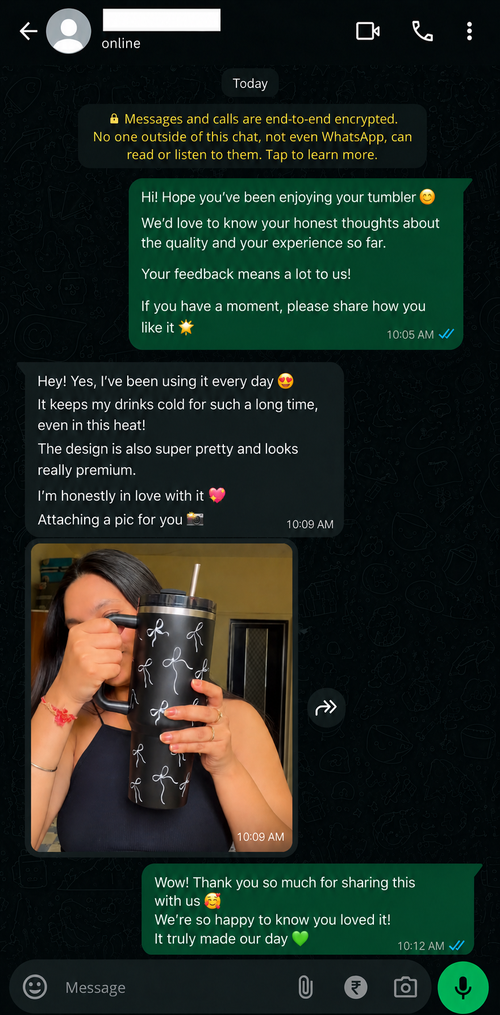 Customer feedback