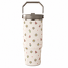 Midnight Bloom Floral Tumbler – 900ML Insulated Travel Mug with Handle
