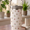 Midnight Bloom Floral Tumbler – 900ML Insulated Travel Mug with Handle
