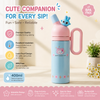 Kawaii Cartoon Insulated Water Bottle with Handle