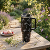 Black Bow Aesthetic Travel Tumbler