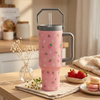 Cozy Strawberry Printed Tumbler