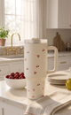 Minimal Cherry Coquette Travel Tumbler