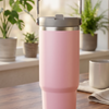 900ML Premium Stainless Steel Insulated Tumbler with Handle & Straw