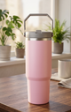 900ML Premium Stainless Steel Insulated Tumbler with Handle & Straw