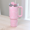 Pink Bow Aesthetic Travel Tumbler