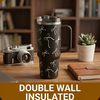 Black Bow Aesthetic Travel Tumbler