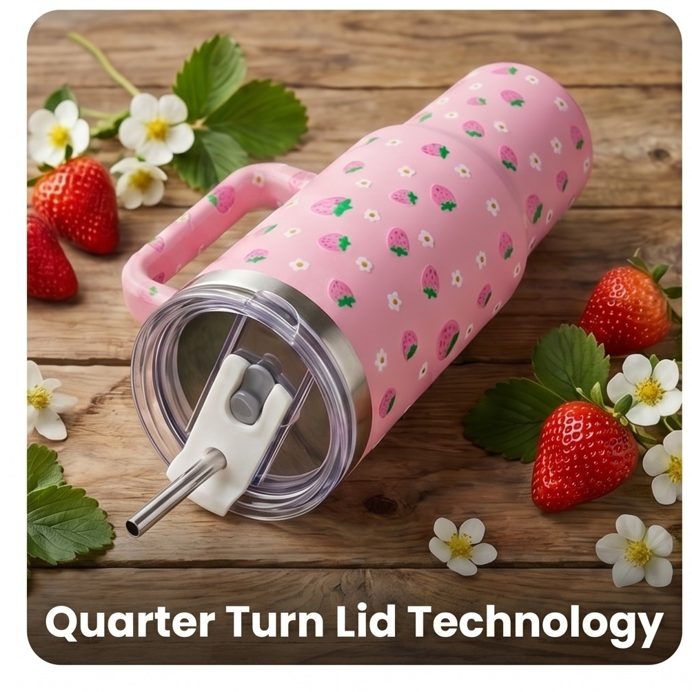 Strawberry Dream Stainless Steel Tumbler